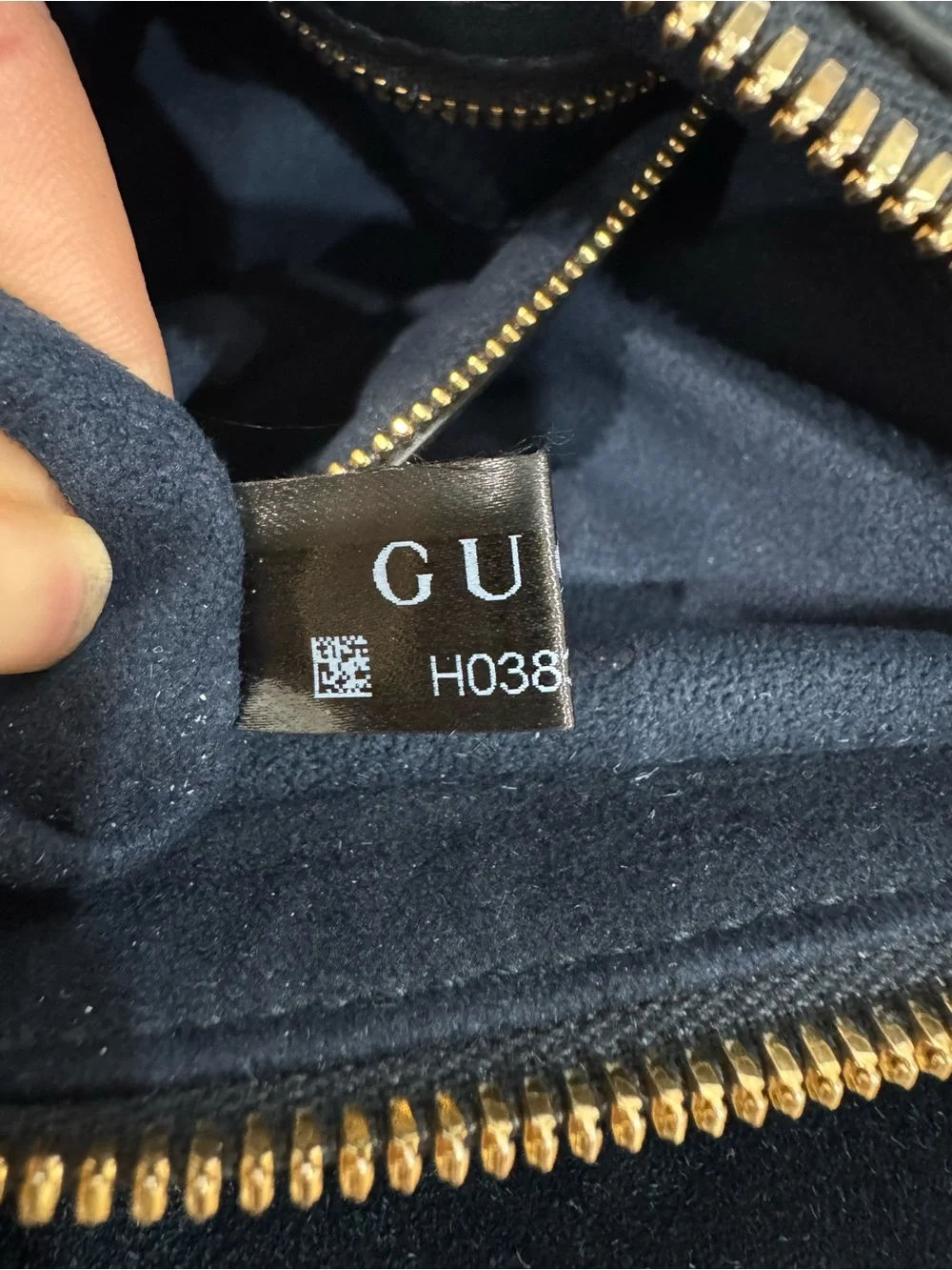 GUCCI Attache Web Suede Shoulder Bag Blue